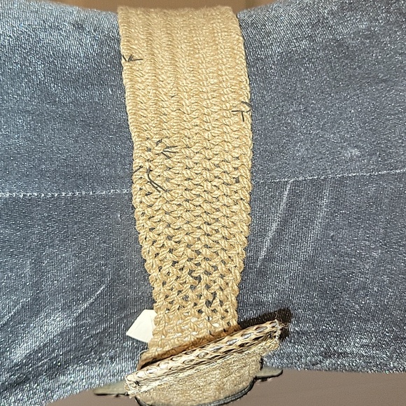 Guess Real Snakeskin Big Buckle Stretch Belt - Picture 4 of 11